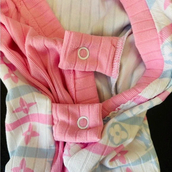 Pink and Blue Boujee Baby coming home outfit - Picture 5 of 5